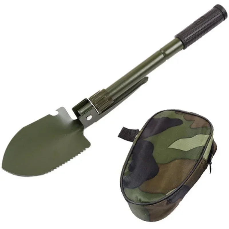 Survival Spade Trowel Dibble Pick Emergency Garden Outdoor Tool Hot Sale Multi-function Military Portable Folding Camping Shovel