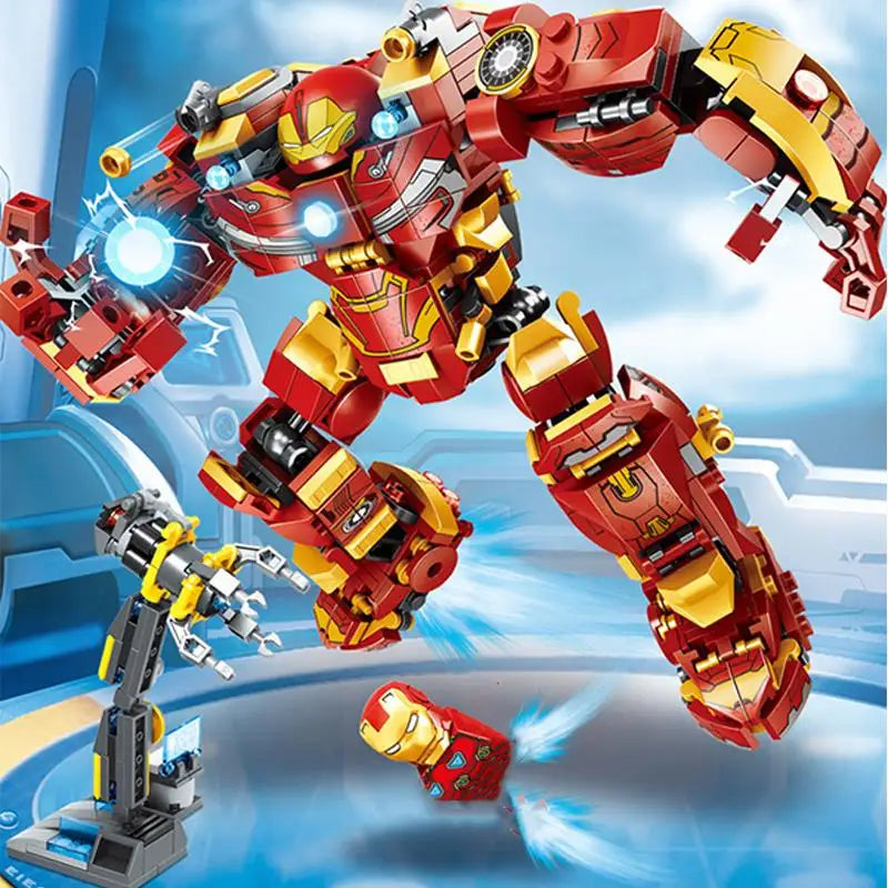 Marvel Model Superheroes IRON Hulkbuster War Machine Building Blocks Avenger Infinity Classic Movie MOC Kids Boys Toys DIY Gifts