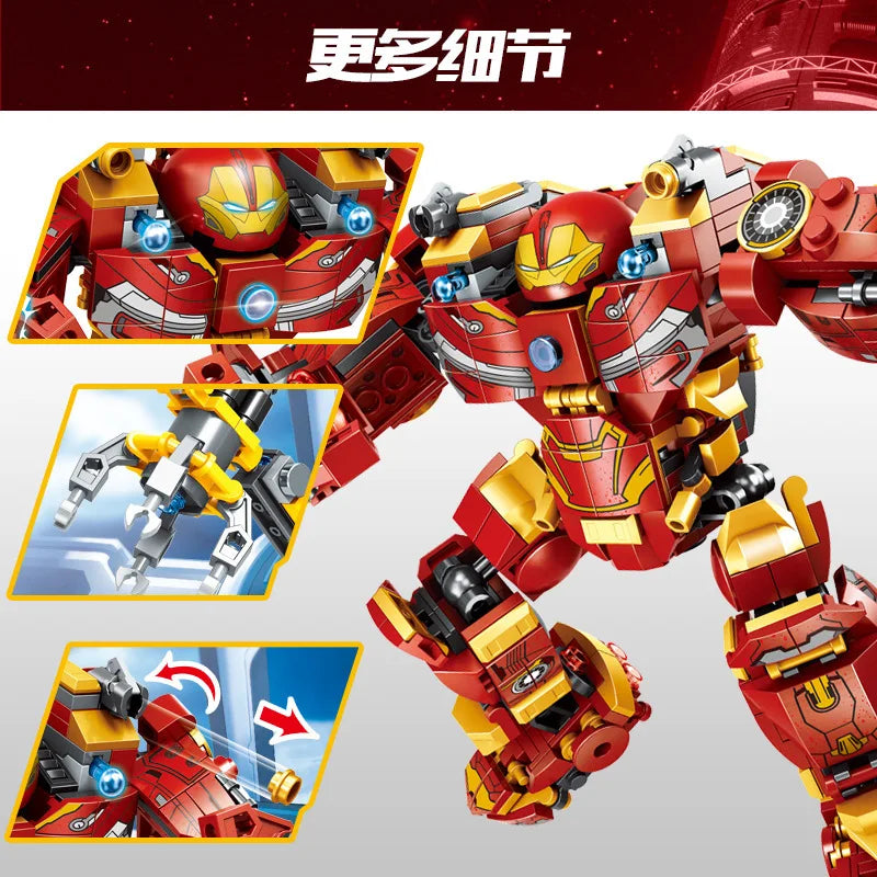 Marvel Model Superheroes IRON Hulkbuster War Machine Building Blocks Avenger Infinity Classic Movie MOC Kids Boys Toys DIY Gifts