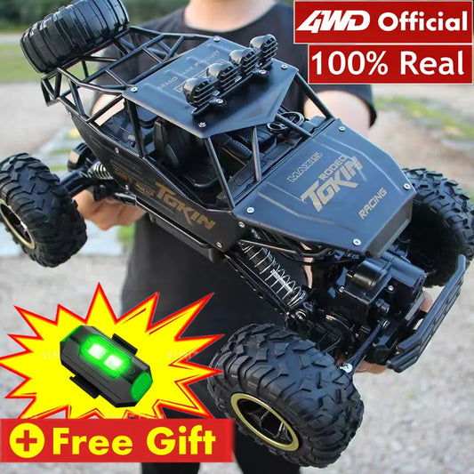 4WD RC Car Off Road 4x4 Remote Control Cars Radio Buggy Truck Racing Drift with Led Lights Toys Gift for Boys Girls Children Kid