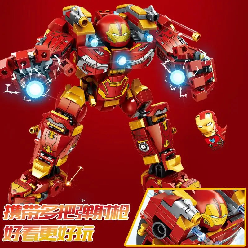 Marvel Model Superheroes IRON Hulkbuster War Machine Building Blocks Avenger Infinity Classic Movie MOC Kids Boys Toys DIY Gifts