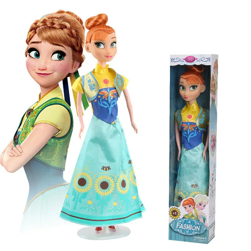 Diseny cartoon Frozen 2 Elsa Anna Figure Princess Doll Toys sofia Girls Toys Elsa Dolls Clothes Dolls Children Gift